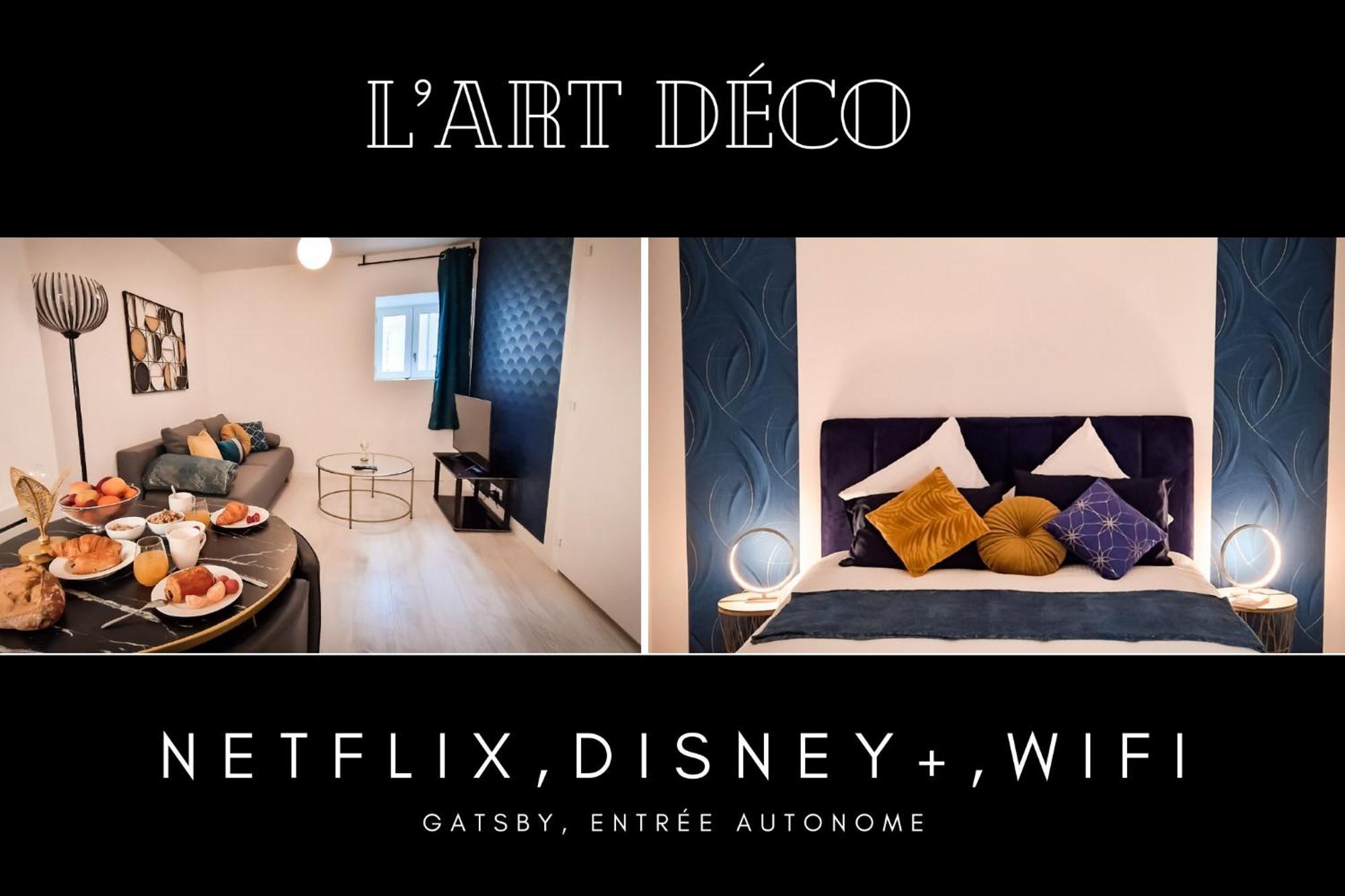 L'Art Deco 3 Etoiles Wifi, Netflix, Disney, Coeur De Bastide Villefranche-de-Rouergue Exteriör bild